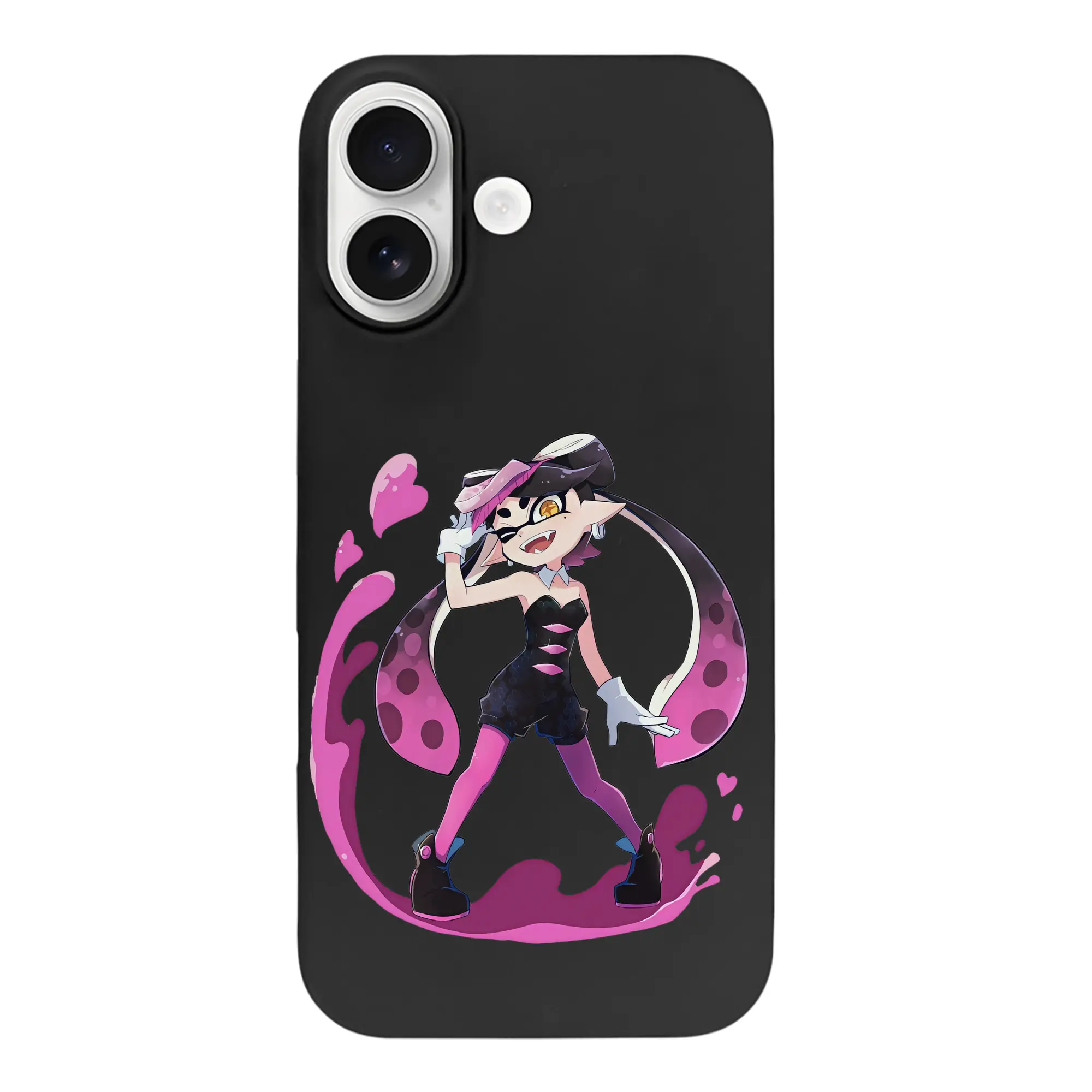 スプラトゥーン グッズ,シオカラーズ アオリ - iPhone 17 シリーズ シリコンケース 薄型 耐衝撃 指紋防止 ソフトタッチカバー 精密フィット 傷防止 保護ケース iPhone 17/17 Air/17 Pro/17 Pro Max 対応